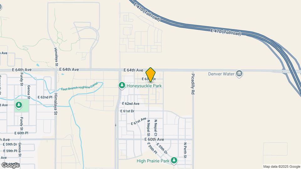 21154 E 63rd Dr Map and Location Details