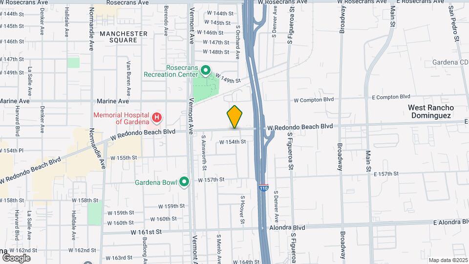 712 1/2 W Redondo Beach Blvd, Unit # 712 1/2 Mapa y Detalles de la Ubicación