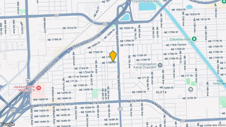 550 NE 174th St Map and Location Details