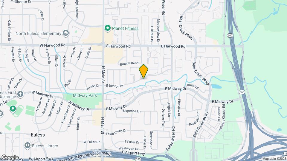 406 E Denton Dr Map and Location Details