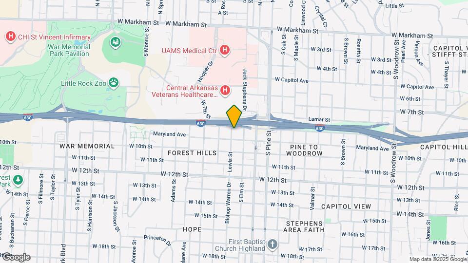 805 Bishop Warren Dr Map and Location Details