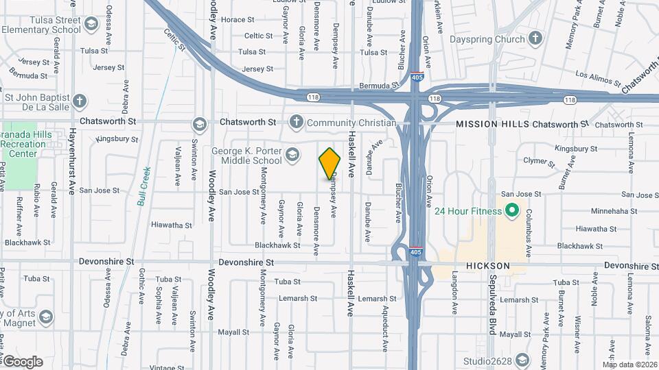 10509 Dempsey Ave Mapa y Detalles de la Ubicación