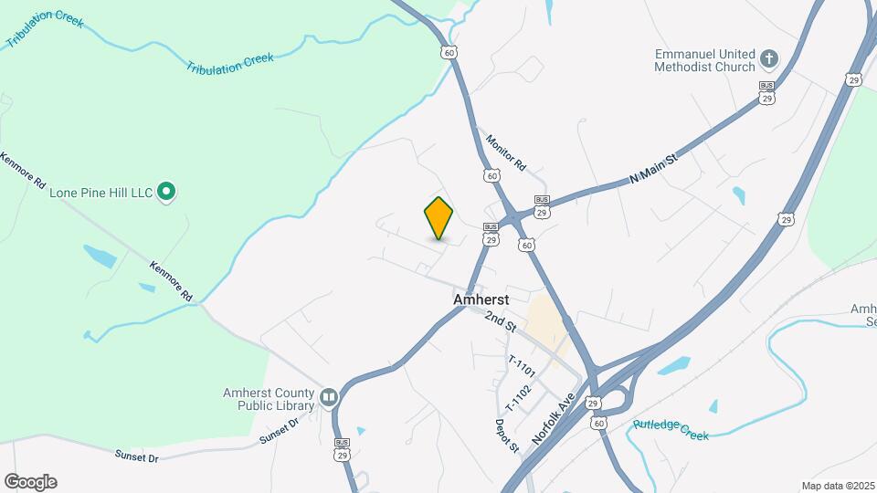 Amherst Village Mapa y Detalles de la Ubicación
