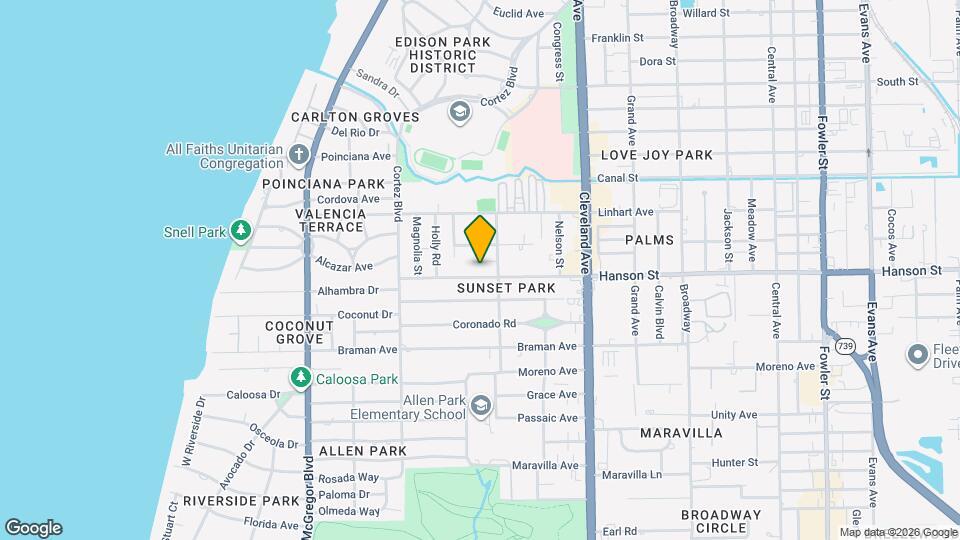 1745 Hanson St Map and Location Details