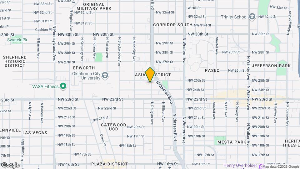 2515 N Douglas Ave Map and Location Details