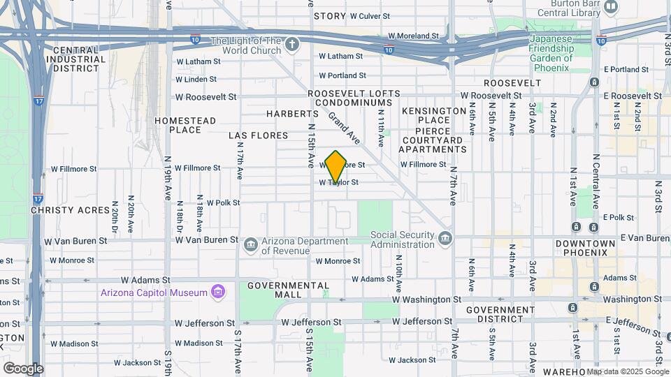 1313 W Taylor St Map and Location Details