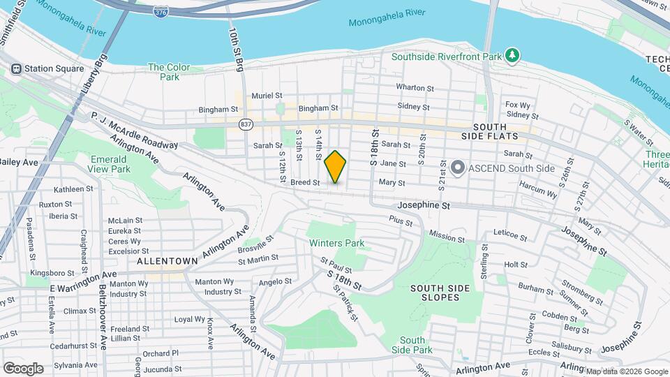 171 S 15th St Map and Location Details