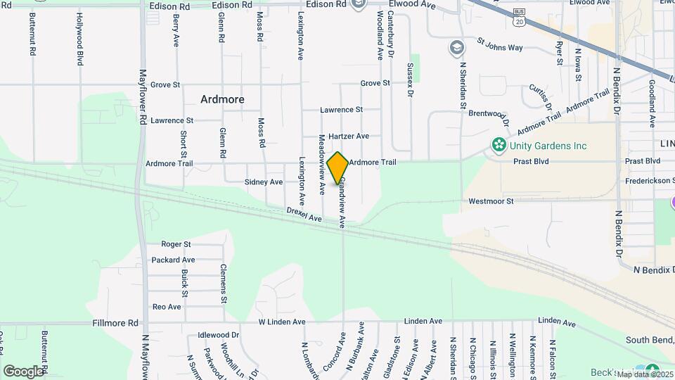 55585 Grandview Ave Map and Location Details