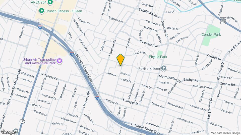 1603 S 2nd St Map and Location Details