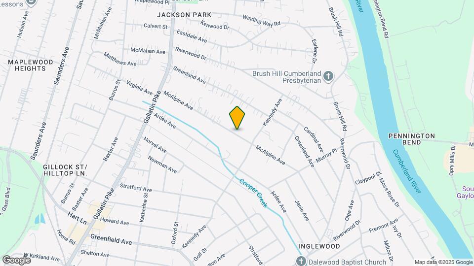 1227 McAlpine Ave Mapa y Detalles de la Ubicación