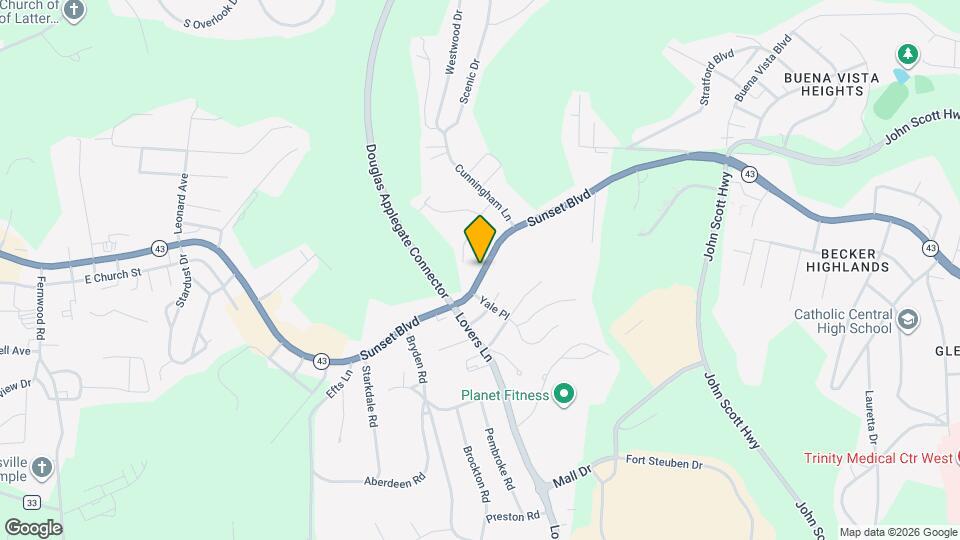 4301 Sunset Blvd Map and Location Details