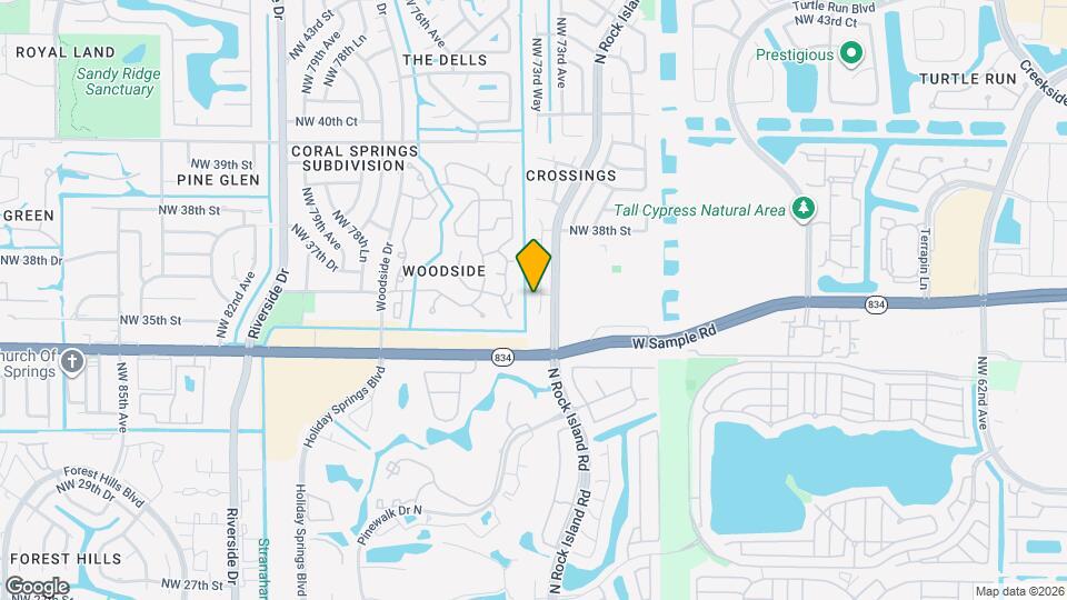 3524 NW 73rd Way Map and Location Details