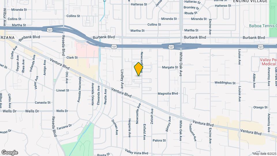The Park Encino Condo Map and Location Details
