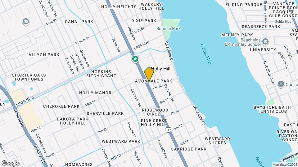 921 Ridgewood Ave Map and Location Details