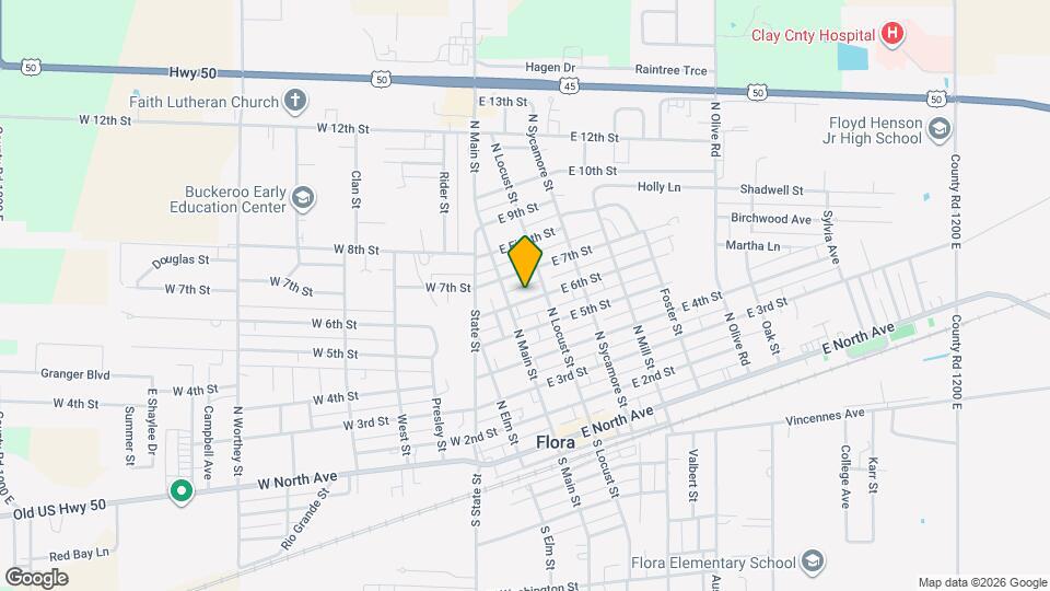 115 E 6th St Map and Location Details