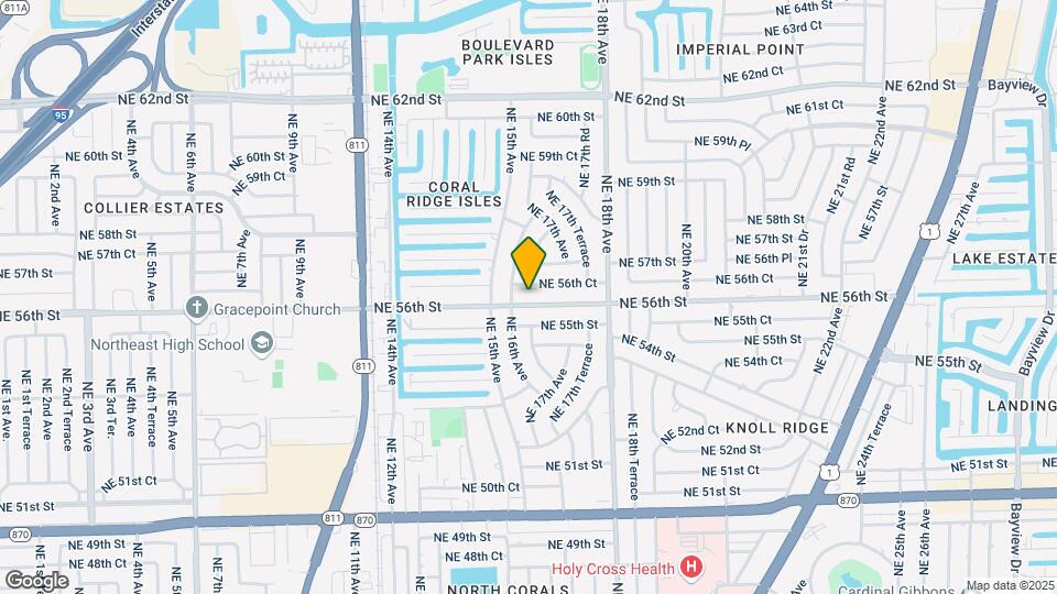 1621 NE 56th St Map and Location Details