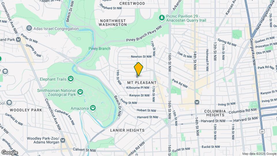 1759 Lamont St NW, Unit B Map and Location Details