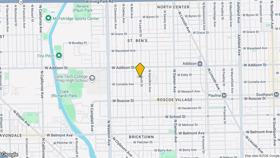 3514 N Leavitt St Map and Location Details