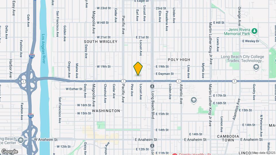 1815 Locust Ave Map and Location Details