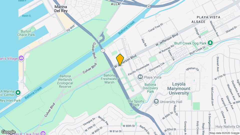 Crescent Park at Playa Vista Apartments and Nearby Playa Vista