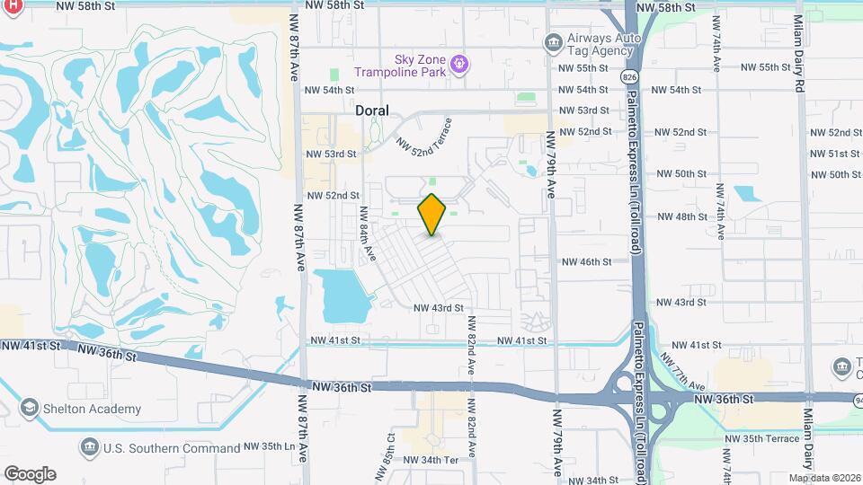 8253 NW 47th Ln Map and Location Details