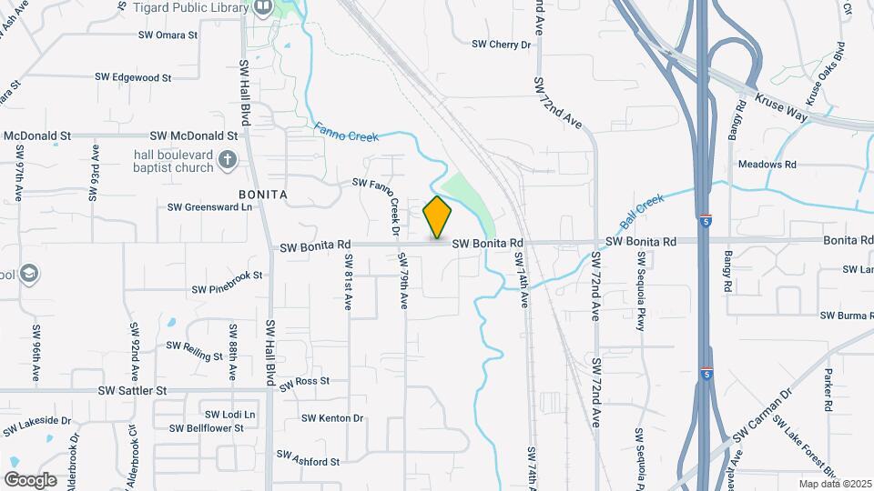 7766 SW Bonita Rd Map and Location Details