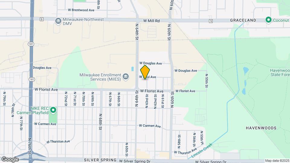 6039 N 63rd St Map and Location Details
