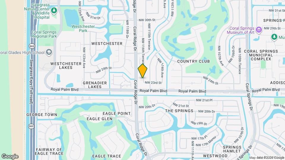 11632 NW 23rd Ct Map and Location Details