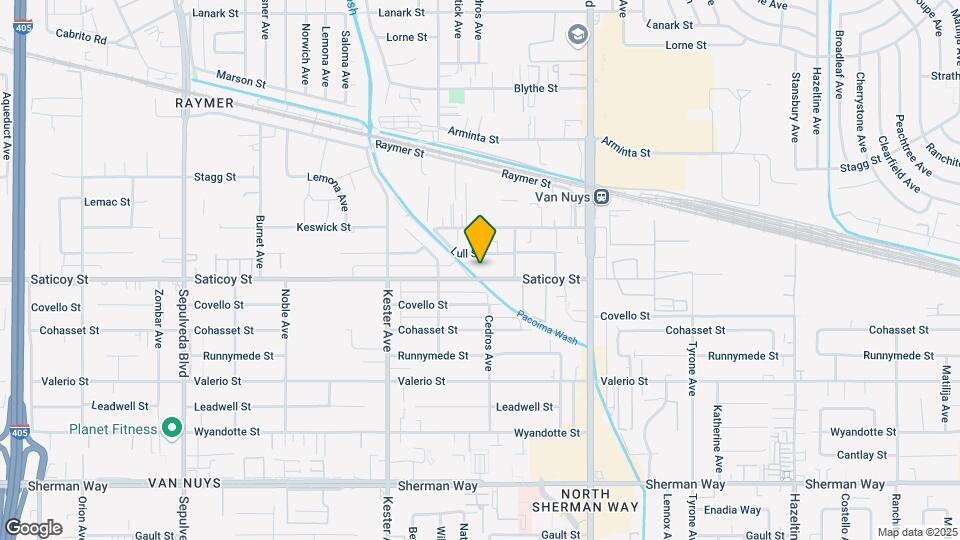 14715 Saticoy St Map and Location Details