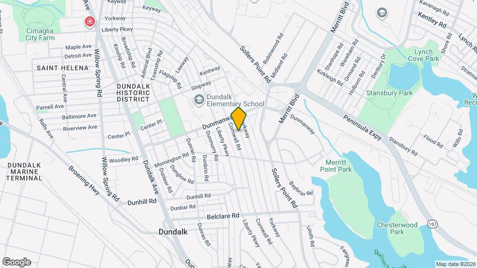 2939 Cornwall Rd Map and Location Details