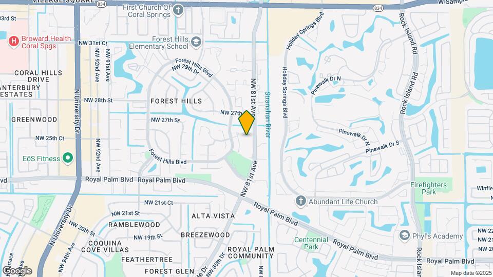 2608 Riverside Dr Mapa y Detalles de la Ubicación