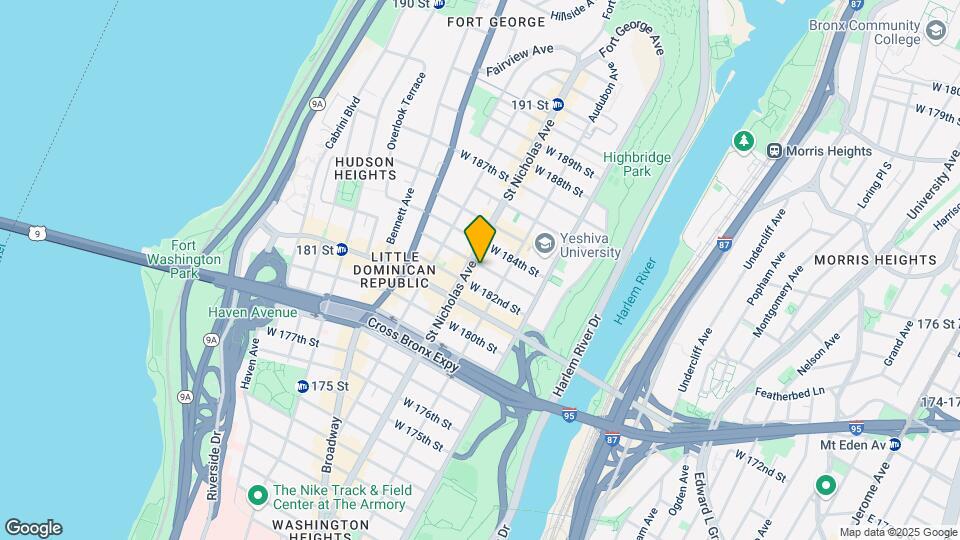 576 W 183rd St Map and Location Details