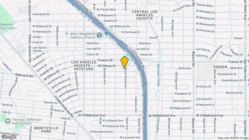 1503 Sacramento St Map and Location Details