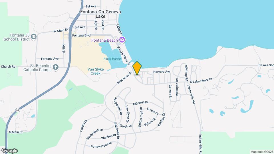 414 S Lakeshore Dr Map and Location Details