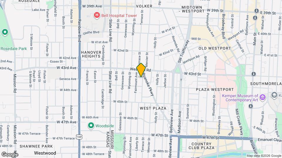 4328 Terrace St Map and Location Details