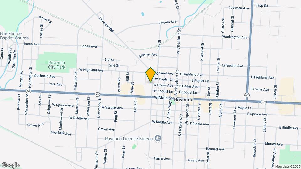 135 N Sycamore St Map and Location Details
