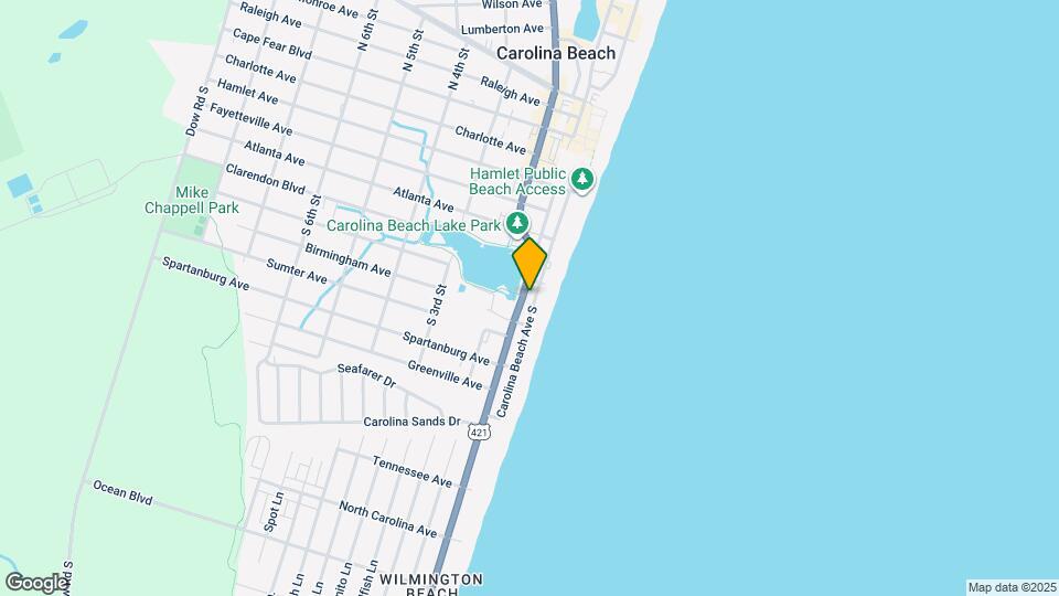 606 Carolina Beach Ave S Map and Location Details