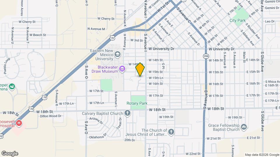 1513 S Avenue I Map and Location Details