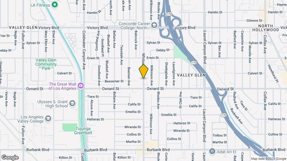 6035 Whitsett Ave-Unit -107 Map and Location Details