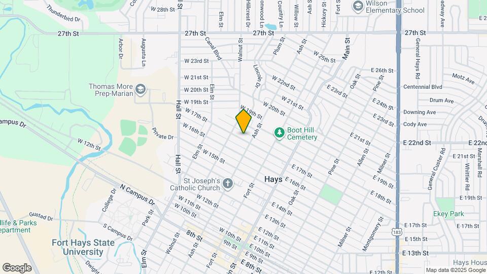 307 W 17th St Map and Location Details