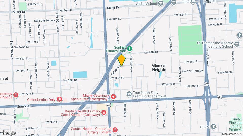 8480 SW 66th St Map and Location Details