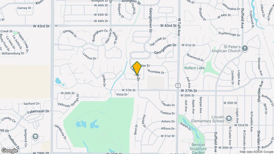 4 Bed, 2 Bath Loveland, CO Home- Fenced Backyard, A/C, & 2 Car Garage! Map and Location Details