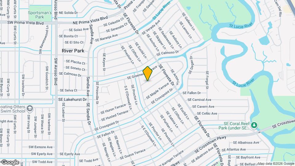 518 SE Ocean Spray Terrace Map and Location Details