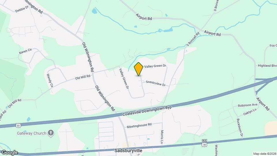 128 Valley Green Dr Map and Location Details