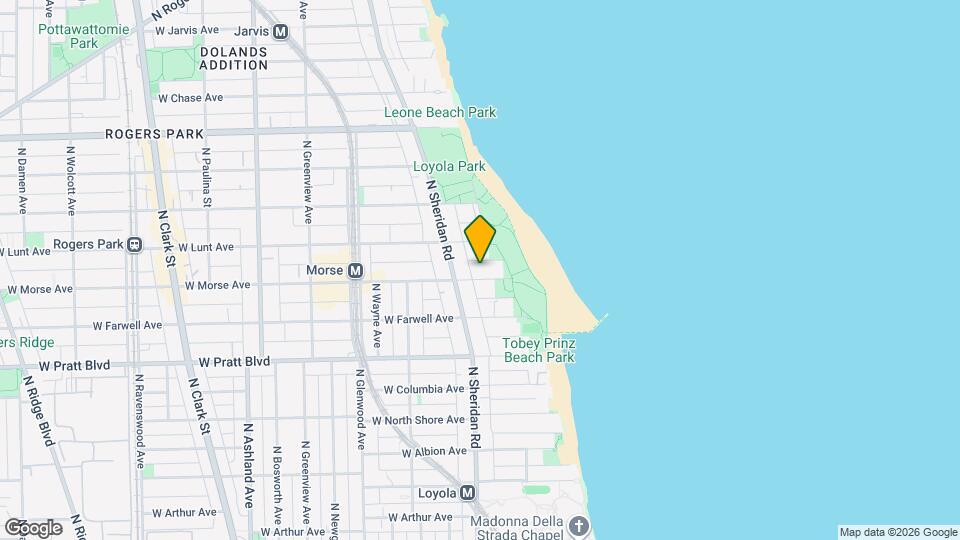 1142 W Morse Ave, Unit GW Mapa y Detalles de la Ubicación