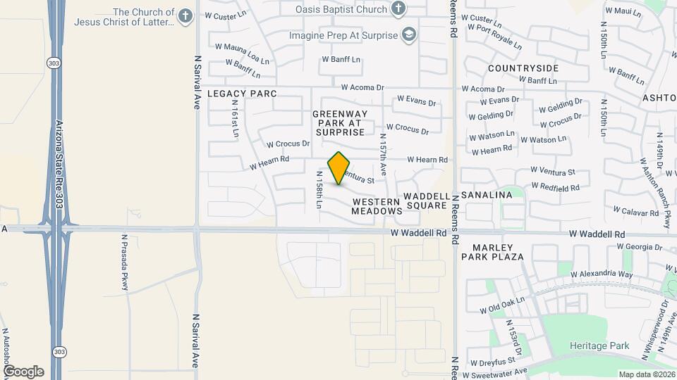 15825 W Redfield Rd Map and Location Details