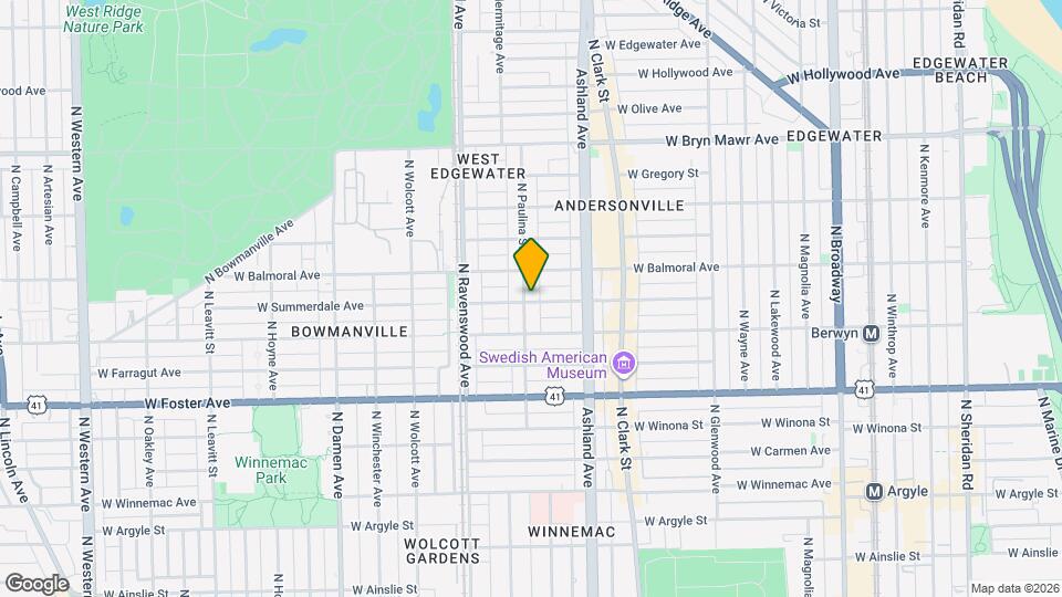 1656 W Summerdale Ave, Unit 1W Mapa y Detalles de la Ubicación