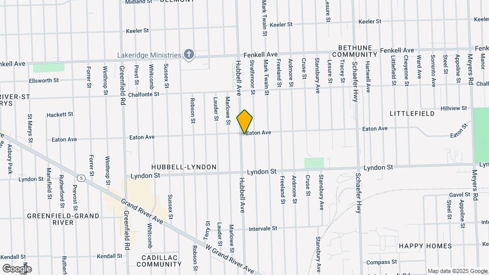 14644 Hubbell Ave Map and Location Details