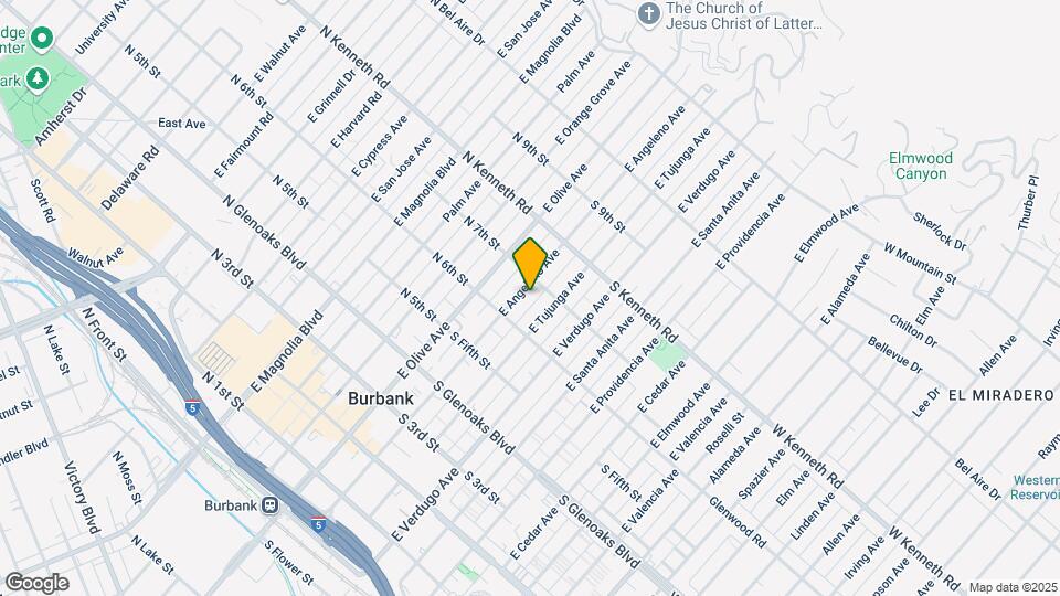 626 E Angeleno Ave Mapa y Detalles de la Ubicación