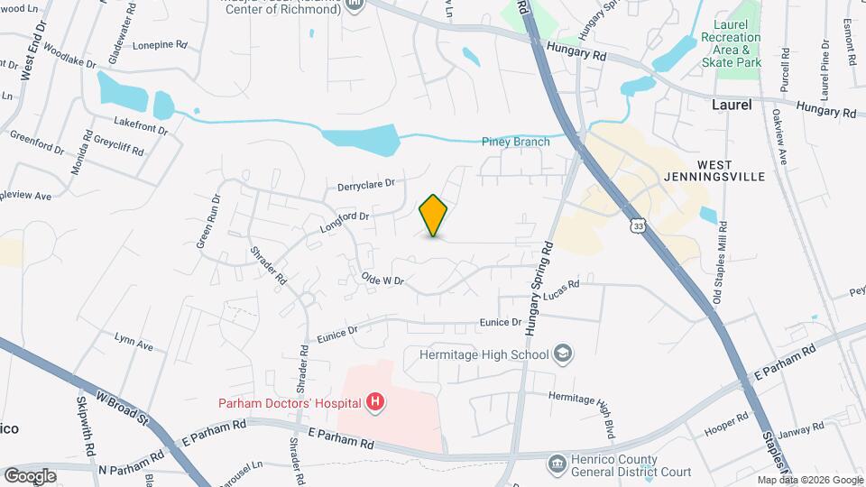 5501 Millstream Ln Map and Location Details